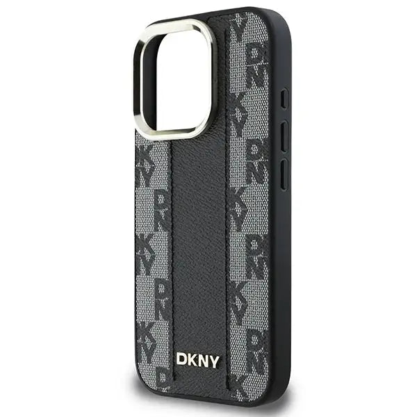 DKNY Checkered Pattern Magsafe iPhone 16 Pro Case - Black - Cell phone cases and covers<<<HurtelXML