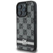 DKNY Checkered Pattern & Printed Stripes case for iPhone 16 Pro - black - Cell phone cases and covers<<<HurtelXML