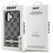 DKNY Checkered Pattern & Printed Stripes iPhone 16 Case - Black - Cell phone cases and covers<<<HurtelXML