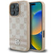 DKNY Checkered Pattern & Printed Stripes iPhone 16 Pro Max Case - Pink - Cell phone cases and covers<<<HurtelXML