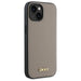 DKNY Grained Metal Logo MagSafe iPhone 15 Case - Beige - Cell phone cases and covers<<<HurtelXML