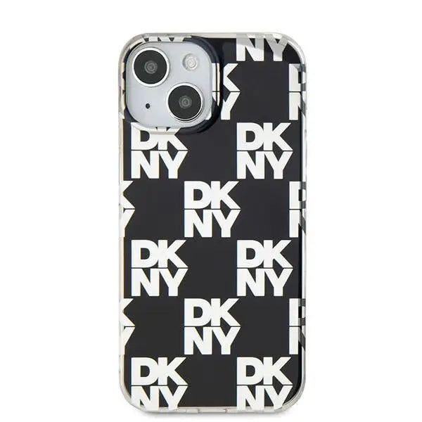 DKNY IML Checkered Mono Pattern case for iPhone 15 / 14 / 13 - black - Cell phone cases and covers<<<HurtelXML