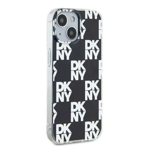 DKNY IML Checkered Mono Pattern case for iPhone 15 / 14 / 13 - black - Cell phone cases and covers<<<HurtelXML