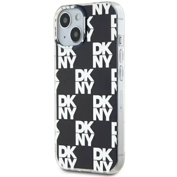 DKNY IML Checkered Mono Pattern case for iPhone 15 Plus / 14 Plus - black - Cell phone cases and covers<<<HurtelXML
