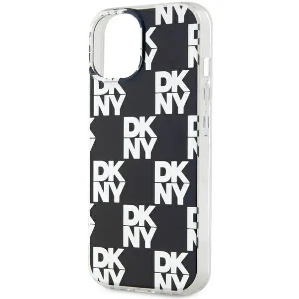 DKNY IML Checkered Mono Pattern case for iPhone 15 Plus / 14 Plus - black - Cell phone cases and covers<<<HurtelXML