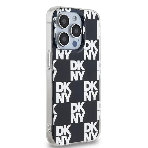 DKNY IML Checkered Mono Pattern case for iPhone 15 Pro Max - black - Cell phone cases and covers<<<HurtelXML