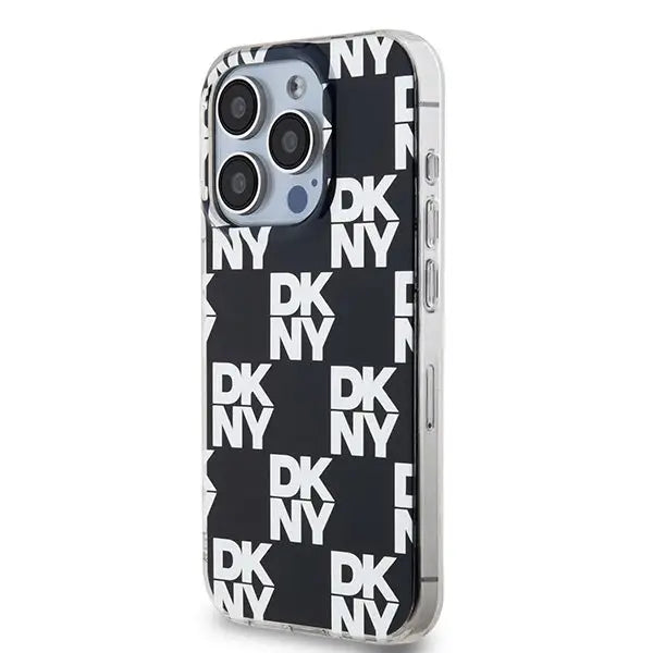 DKNY IML Checkered Mono Pattern case for iPhone 15 Pro Max - black - Cell phone cases and covers<<<HurtelXML