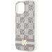 DKNY IML Checkered Mono Pattern & Printed Stripes MagSafe case for iPhone 15 / 14 / 13 - beige - Cell phone cases