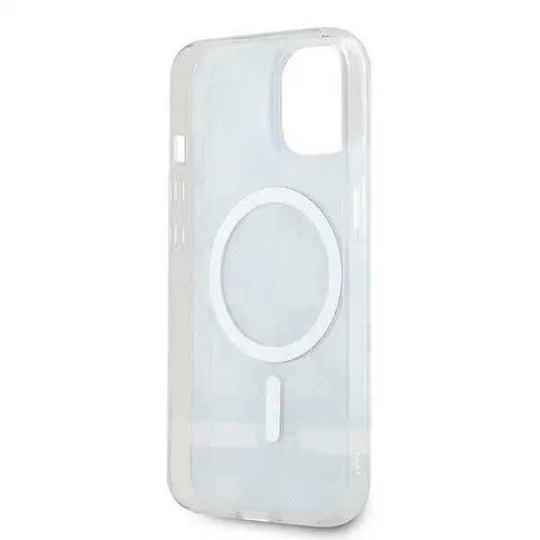 DKNY IML Checkered Mono Pattern & Printed Stripes MagSafe Case for iPhone 15/14/13 - Black - Cell phone cases