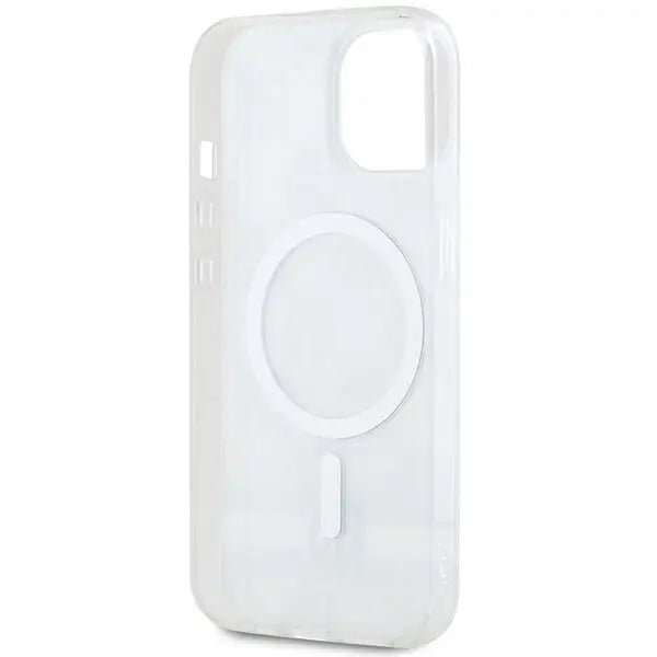 DKNY IML Checkered Mono Pattern & Printed Stripes MagSafe case for iPhone 15 / 14 / 13 - beige - Cell phone cases