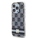 DKNY IML Checkered Mono Pattern & Printed Stripes MagSafe Case for iPhone 15 Pro - Black - Cell phone cases