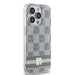 DKNY IML Checkered Mono Pattern & Printed Stripes MagSafe case for iPhone 15 Pro - beige - Cell phone cases