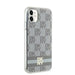 DKNY IML Checkered Mono Pattern & Printed Stripes MagSafe case for iPhone 11 / Xr - beige - Cell phone cases