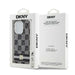 DKNY IML Checkered Mono Pattern & Printed Stripes MagSafe Case for iPhone 14 Pro - Black - Cell phone cases