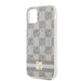 DKNY IML Checkered Mono Pattern & Printed Stripes MagSafe case for iPhone 11 / Xr - beige - Cell phone cases