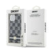 DKNY IML Checkered Mono Pattern & Printed Stripes MagSafe Case for iPhone 15 Plus / 14 Plus - Black - Cell phone cases