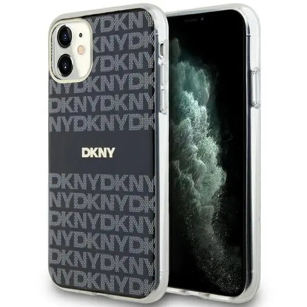 DKNY IML Mono & Stripe MagSafe case for iPhone 11 / Xr - black - Cell phone cases and covers<<<HurtelXML