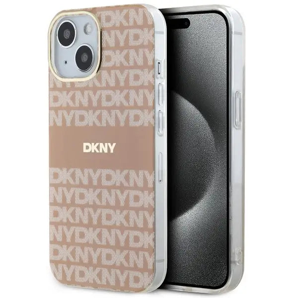 DKNY IML Mono & Stripe MagSafe case for iPhone 15 / 14 / 13 - pink - Cell phone cases and covers<<<HurtelXML