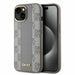 DKNY Leather Checkered Mono Pattern MagSafe iPhone 15 Case - Beige - Cell phone cases and covers<<<HurtelXML
