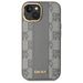 DKNY Leather Checkered Mono Pattern MagSafe iPhone 15 Plus Case - Beige - Cell phone cases and covers<<<HurtelXML