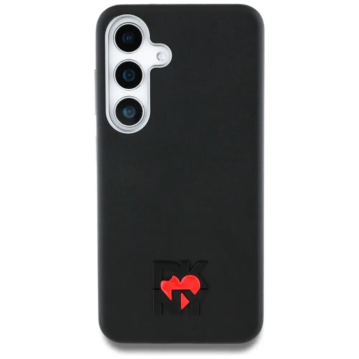 DKNY Leather Heart of NY Case for Samsung Galaxy S25 - Black - Cell phone cases and covers<<<HurtelXML