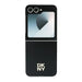 DKNY Leather Metal Stack Logo Case for Samsung Galaxy Z Flip 6 - Black - Cell phone cases and covers<<<HurtelXML