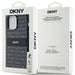 DKNY Leather Mono Stripe & Metal Logo case for iPhone 14 Pro - black - Cell phone cases and covers<<<HurtelXML
