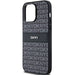 DKNY Leather Mono Stripe & Metal Logo case for iPhone 14 Pro Max - black - Cell phone cases and covers<<<HurtelXML