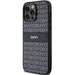 DKNY Leather Mono Stripe & Metal Logo case for iPhone 14 Pro Max - black - Cell phone cases and covers<<<HurtelXML