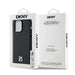 DKNY Leather Pattern Metal Logo MagSafe case for iPhone 13 Pro Max - black - Cell phone cases and covers<<<HurtelXML
