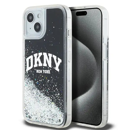 DKNY Liquid Glitter Big Logo case for iPhone 15 / 14 / 13 - black - Cell phone cases and covers<<<HurtelXML