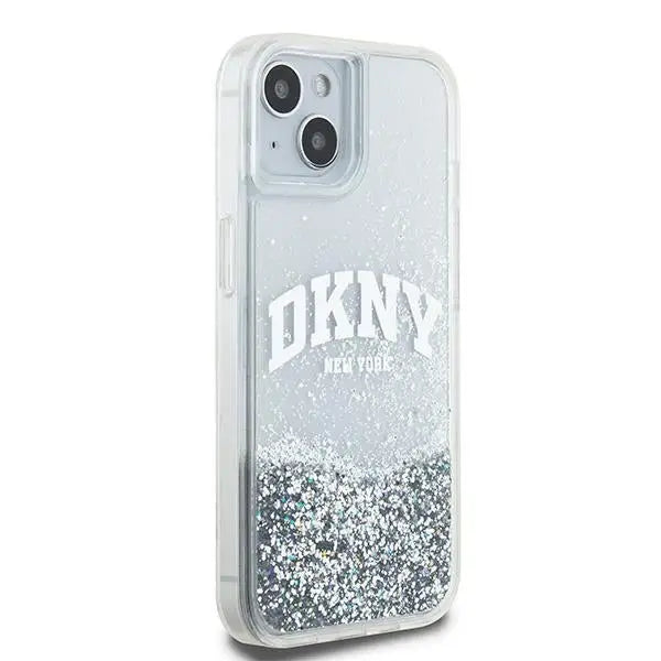 DKNY Liquid Glitter Big Logo case for iPhone 15 / 14 / 13 - white - Cell phone cases and covers<<<HurtelXML