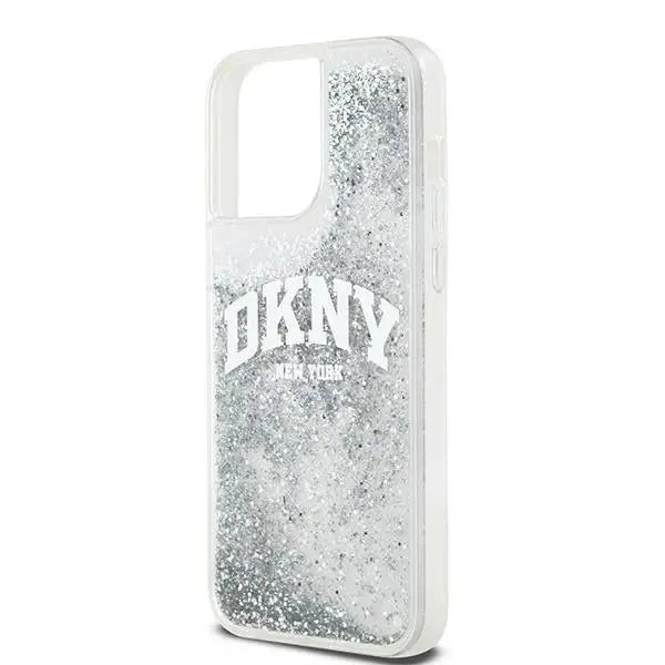 DKNY Liquid Glitter Big Logo case for iPhone 15 Pro Max - white - Cell phone cases and covers<<<HurtelXML