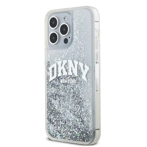 DKNY Liquid Glitter Big Logo case for iPhone 15 Pro Max - white - Cell phone cases and covers<<<HurtelXML