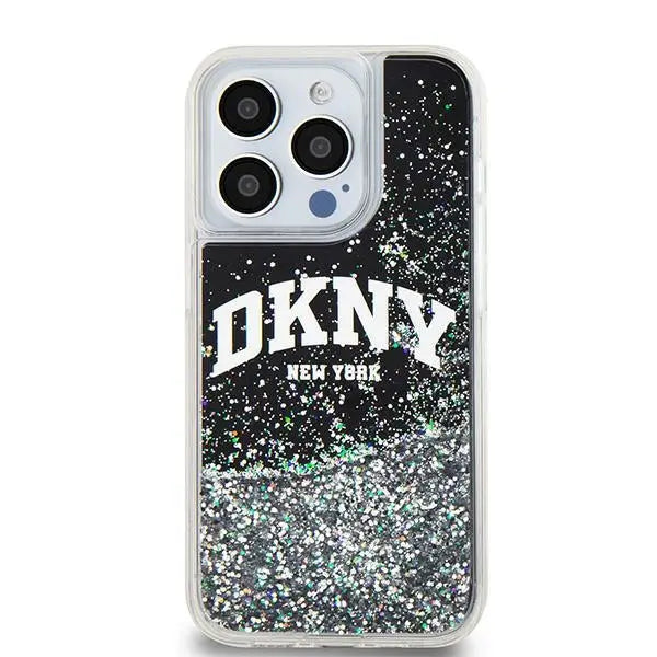 DKNY Liquid Glitter Big Logo iPhone 13 Pro / 13 Case - Black - Cell phone cases and covers<<<HurtelXML