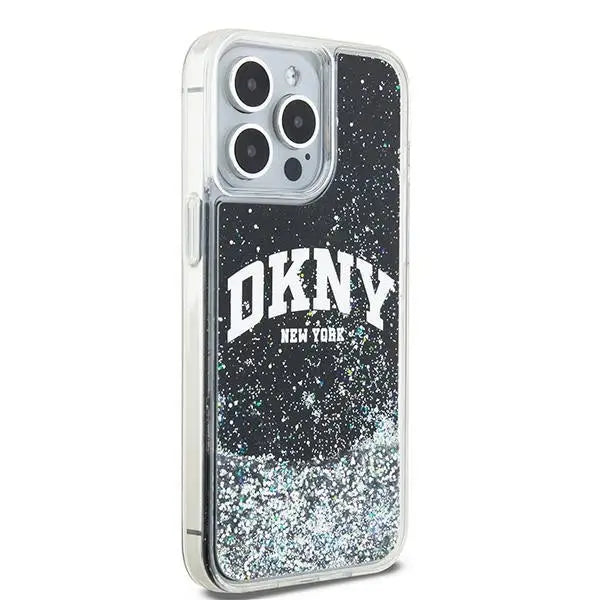 DKNY Liquid Glitter Big Logo iPhone 13 Pro Max Case - Black - Cell phone cases and covers<<<HurtelXML
