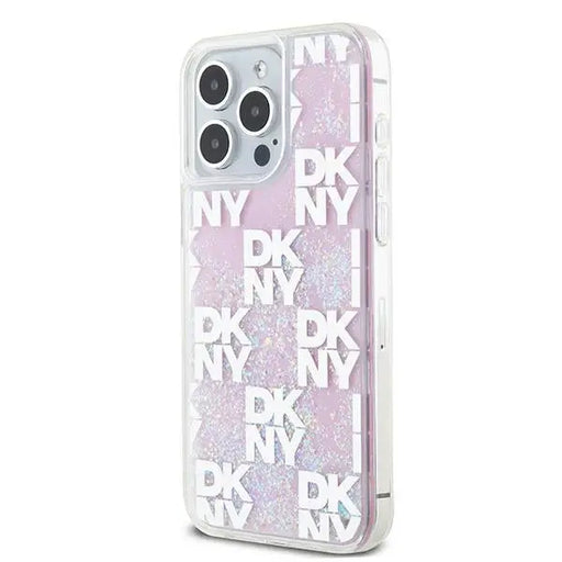 DKNY Liquid Glitter Multilogo case for iPhone 15 Pro Max - pink - Cell phone cases and covers<<<HurtelXML