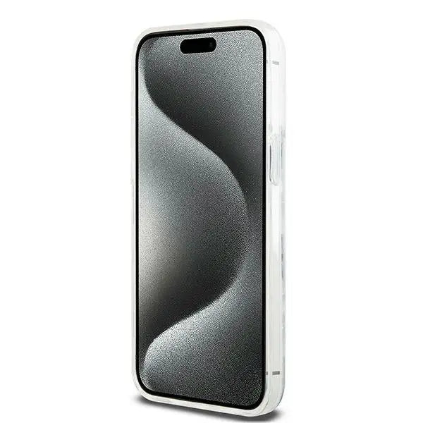 DKNY Liquid Glitter Multilogo case for iPhone 15 Pro Max - white - Cell phone cases and covers<<<HurtelXML