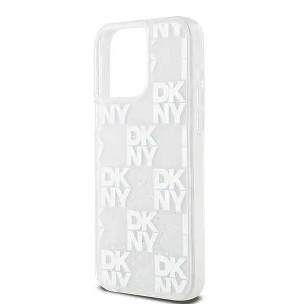 DKNY Liquid Glitter Multilogo case for iPhone 15 Pro Max - white - Cell phone cases and covers<<<HurtelXML