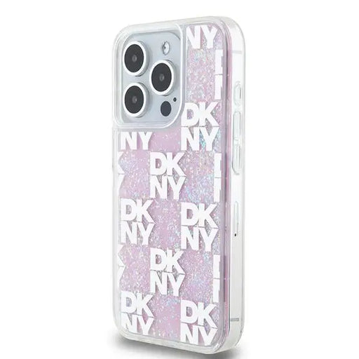 DKNY Liquid Glitter Multilogo case for iPhone 15 Pro - pink - Cell phone cases and covers<<<HurtelXML