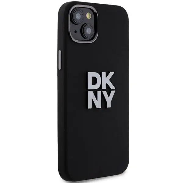 DKNY Liquid Silicone Metal Logo iPhone 15/14/13 Case - Black - Cell phone cases and covers<<<HurtelXML