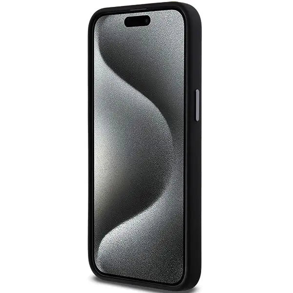 DKNY Liquid Silicone Metal Logo iPhone 15 Pro Case - Black - Cell phone cases and covers<<<HurtelXML