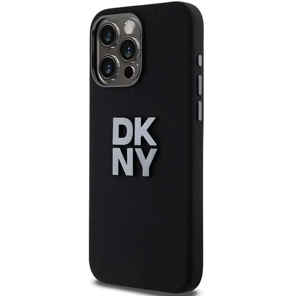 DKNY Liquid Silicone Metal Logo iPhone 15 Pro Max Case - Black - Cell phone cases and covers<<<HurtelXML