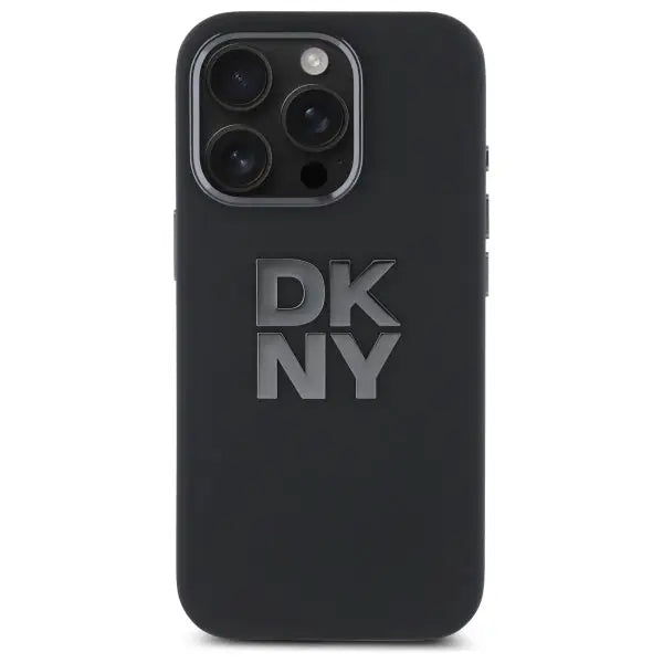 DKNY Liquid Silicone Metal Logo iPhone 16 Pro Case - Black - Cell phone cases and covers<<<HurtelXML