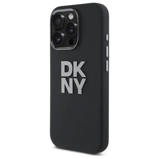 DKNY Liquid Silicone Metal Logo iPhone 16 Pro Case - Black - Cell phone cases and covers<<<HurtelXML