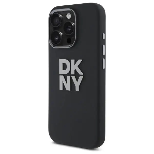 DKNY Liquid Silicone Metal Logo iPhone 16 Pro Case - Black - Cell phone cases and covers<<<HurtelXML