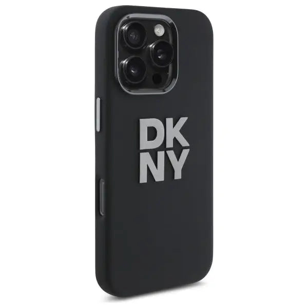DKNY Liquid Silicone Metal Logo iPhone 16 Pro Case - Black - Cell phone cases and covers<<<HurtelXML