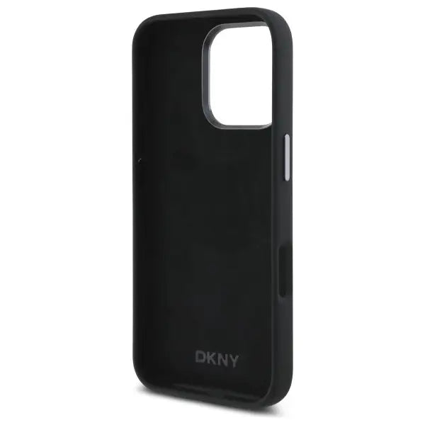 DKNY Liquid Silicone Metal Logo iPhone 16 Pro Max Case - Black - Cell phone cases and covers<<<HurtelXML