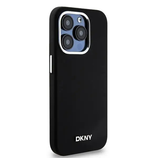 DKNY Liquid Silicone Small Metal Logo MagSafe case for iPhone 14 Pro - black - Cell phone cases and covers<<<HurtelXML