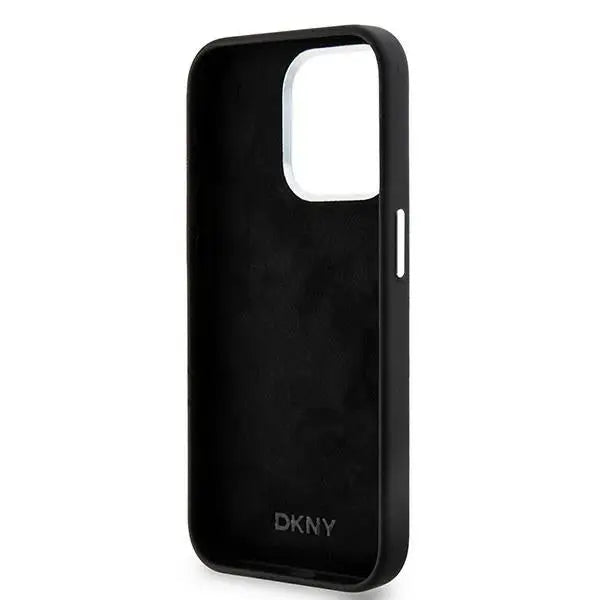 DKNY Liquid Silicone Small Metal Logo MagSafe case for iPhone 14 Pro - black - Cell phone cases and covers<<<HurtelXML